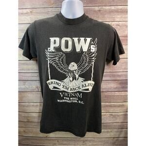 Vintage 80s 90s Vietnam POW T‑Shirt Mens Screen Stars Military USA Size Medium